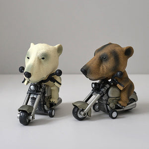 Friction-Powered Animal Motorcycle Toys