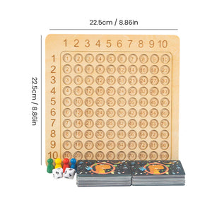 Wooden Montessori Multiplication Board Game