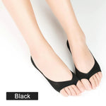 Open-toed Silicone Pad Liner Socks