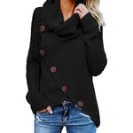 Irregular Ladies High Collar Sweater