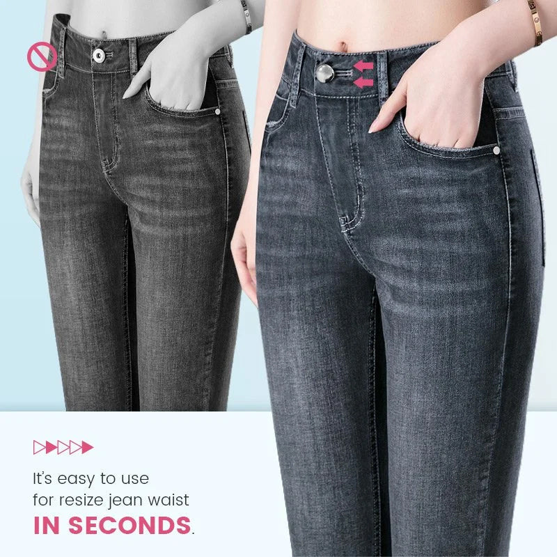 Adjustable No-Sew Jeans Button