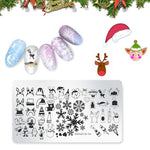 Nail Art Stamping Template--Christmas Style