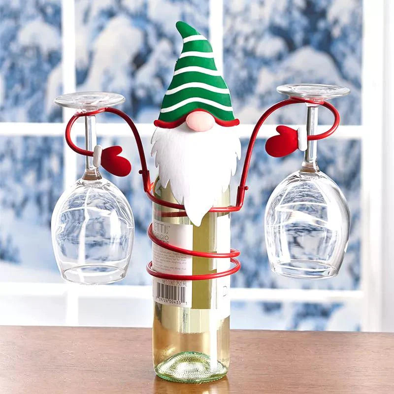 🎁Christmas Gift Wine Bottle Glass Holders