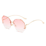 Fashion Vintage UV400 Ladies Oversized Square Sunglasses