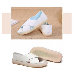 Women's soft bottom shoes in solid color