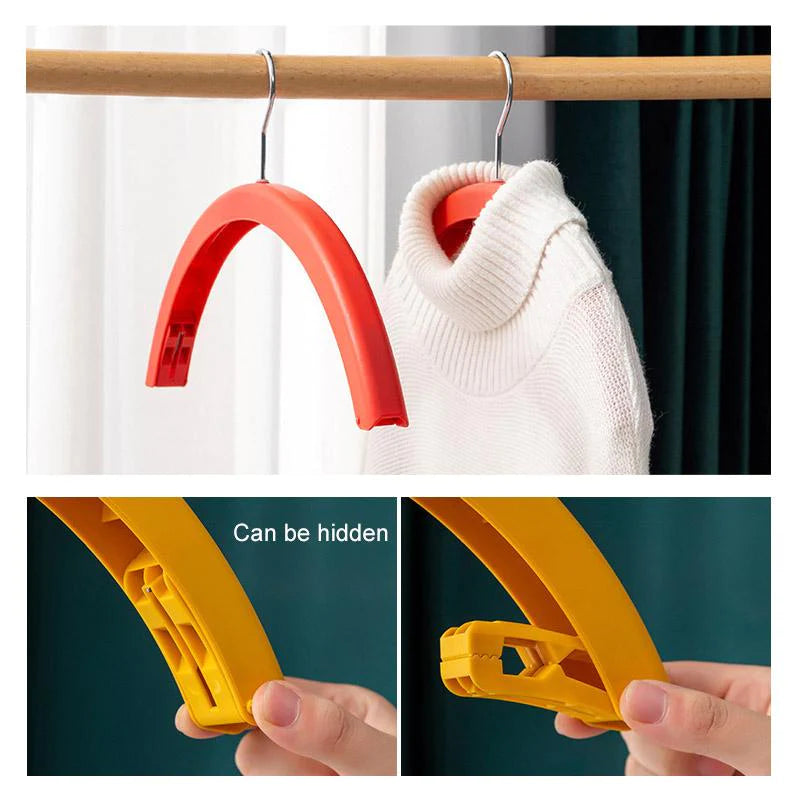 Three-Tier Rainbow Swivel Coat Hanger