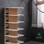 Vertical Shoe Rack Layer 6 Plastic Detachable Combination Shoe Storage Rack