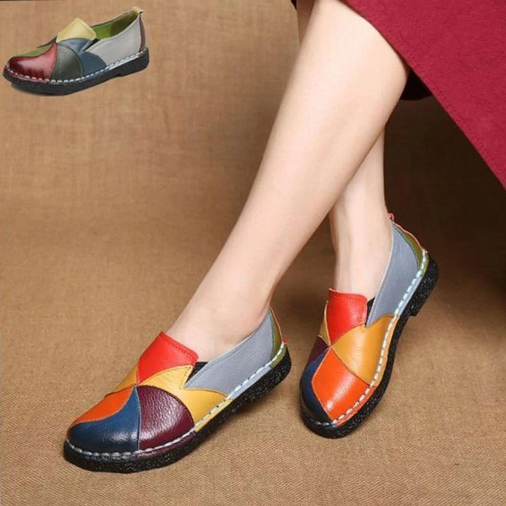 New Fashion Women's Leather Flat Shoes