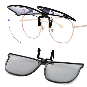 New Polarized Clip-on Flip Up Sunglasses