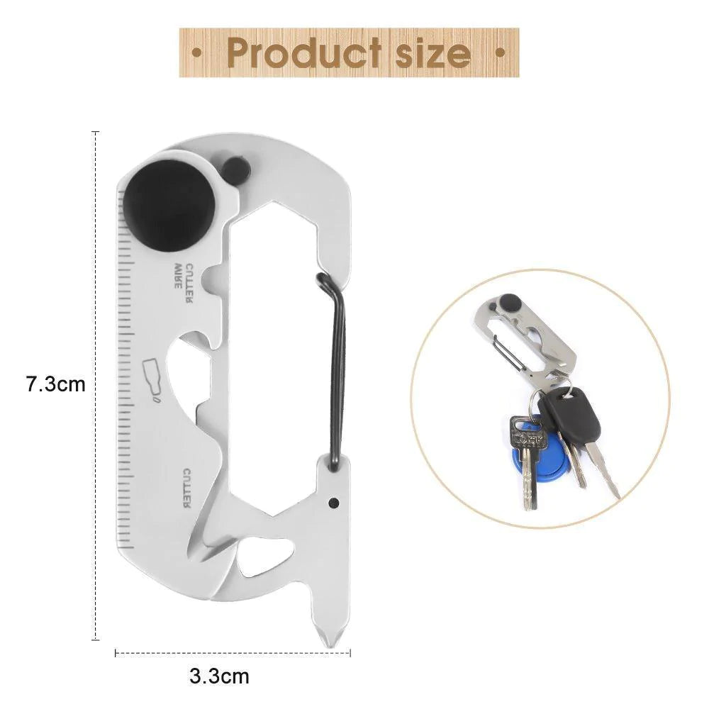 Multi-functional EDC Gadgets Carabiner Emergency Tool