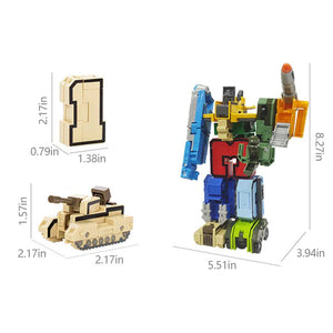 Number Learning Deformation Robot