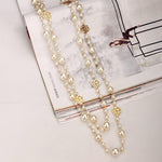 Pearl Flower Long Necklace