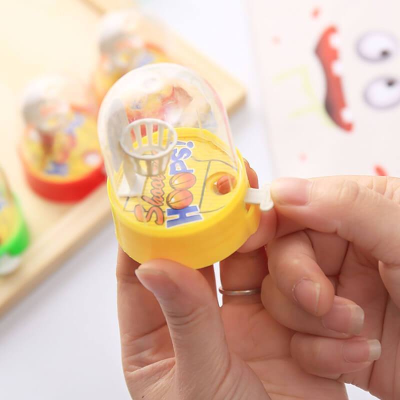 Mini Handheld Basketball Shooting Game Ball Toys(Random Color)