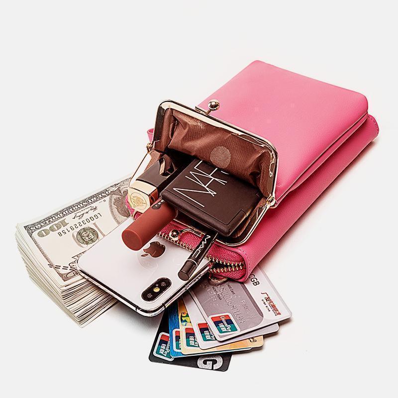 2020 New Fashion Women Phone Bag Solid Crossbody Bag