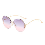 Fashion Vintage UV400 Ladies Oversized Square Sunglasses