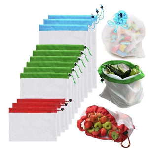 Ecological and Reusable Portable Bag, 12 Pieces.