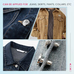 Adjustable No-Sew Jeans Button