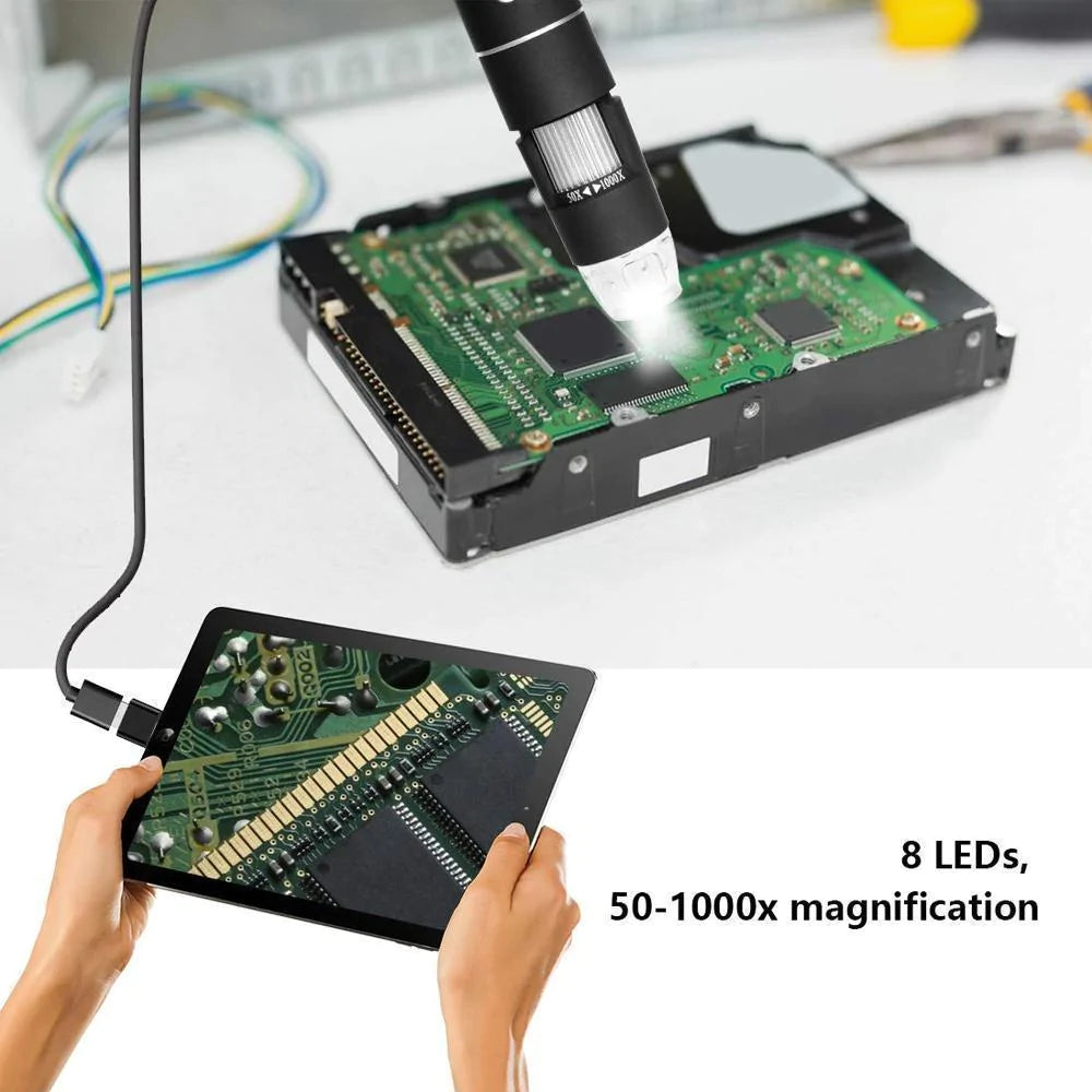 Domom® USB Digital Microscope LED PC-Connectable Digital