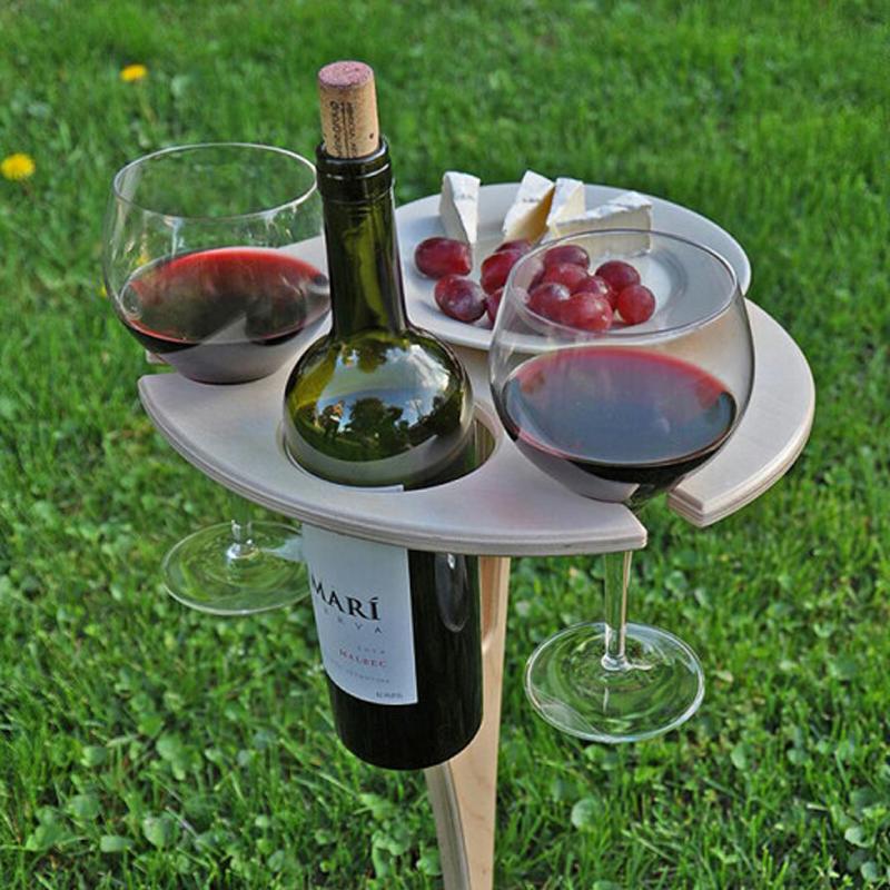 Outdoor Portable Diy Wine Table