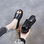 Women's Open Toe Platform Fish Mouth Slippers & Sandals