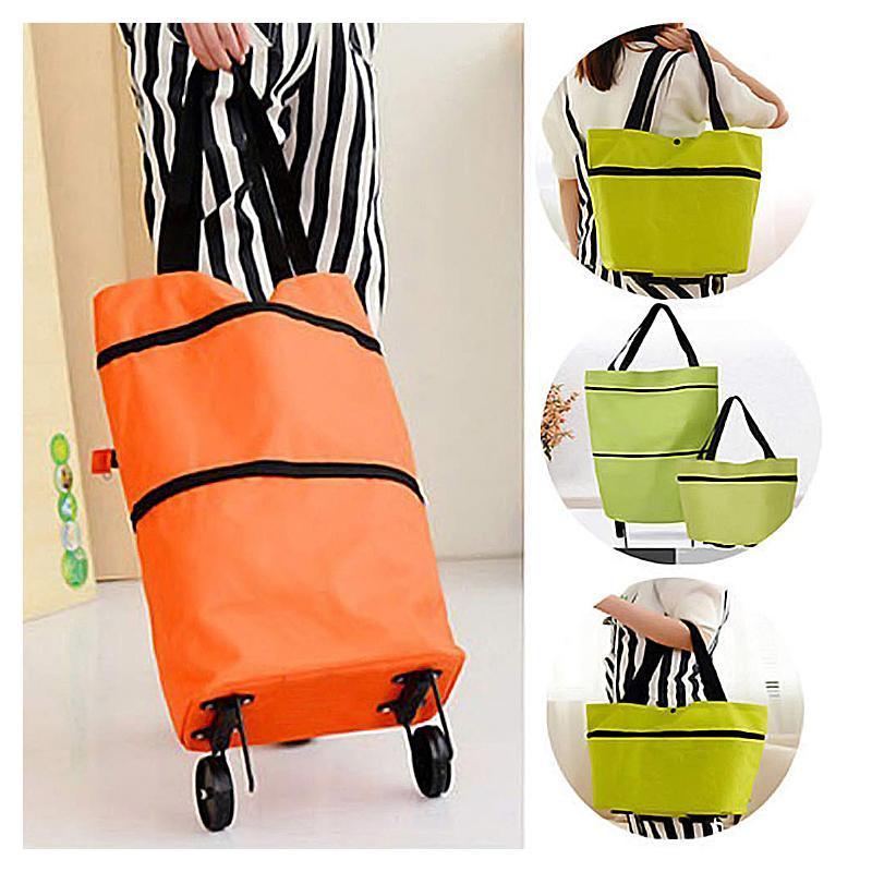 Shopping bag folding green bag