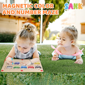 Magnetic Color and Number Maze