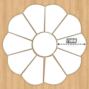 Dresden Piecing Template