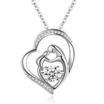 Zircon Heart Necklace