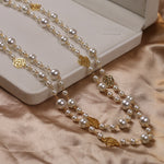 Pearl Flower Long Necklace