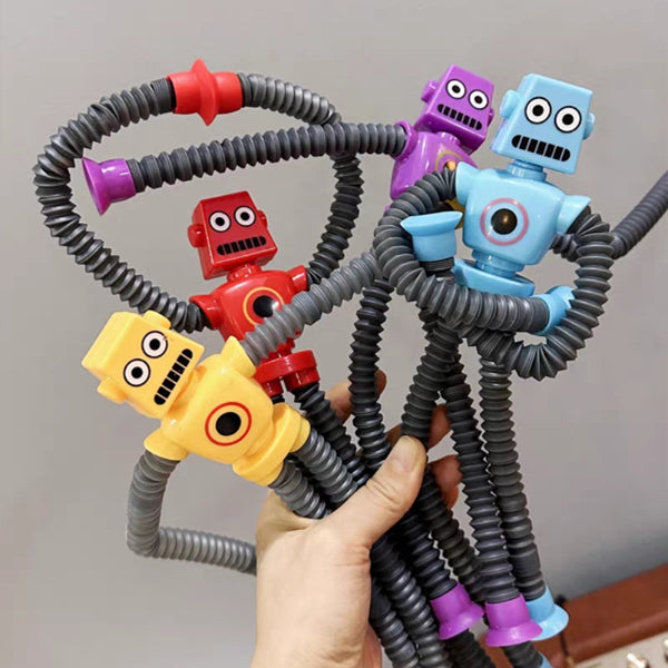 Telescopic Suction Cup Robot Toy