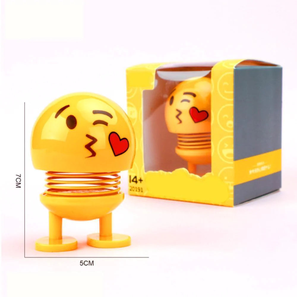 Car Shaking Head Emoji Doll Toys