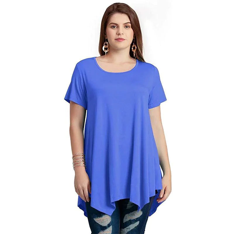 Loose fit comfortable panel T-shirt