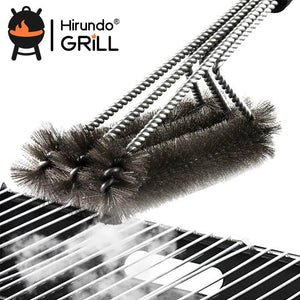 Hirundo 360° Clean Grill Brush, 18" Best BBQ Grill Brush