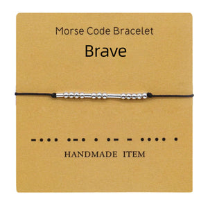 Morse Code Couple Bracelet