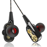 4D Earphone Deep Bass Stereo Wired Headphone with Mic for All Smartphones