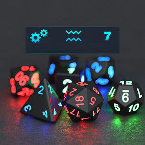 LED Flash Dice Set 7-pack The Electronic Dice