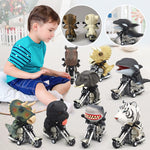 Friction-Powered Animal Motorcycle Toys