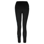 Plus Size High Waist Legging Music Note Print Sport Pants