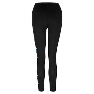 Plus Size High Waist Legging Music Note Print Sport Pants