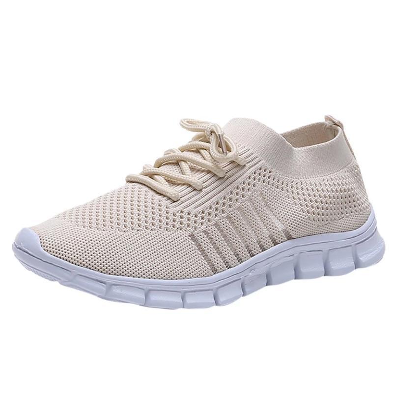 Women Walking Mesh Lace Up Casual Breathable Sneakers