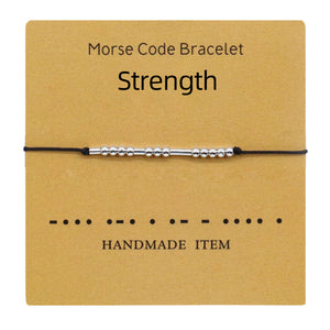 Morse Code Couple Bracelet