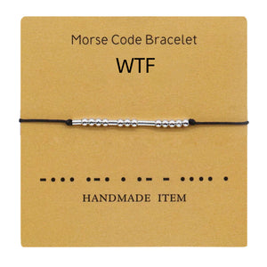 Morse Code Couple Bracelet