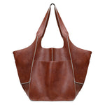 Oversized leather tote