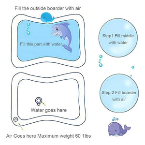 Inflatable Water Mat For Babies, 66*50cm