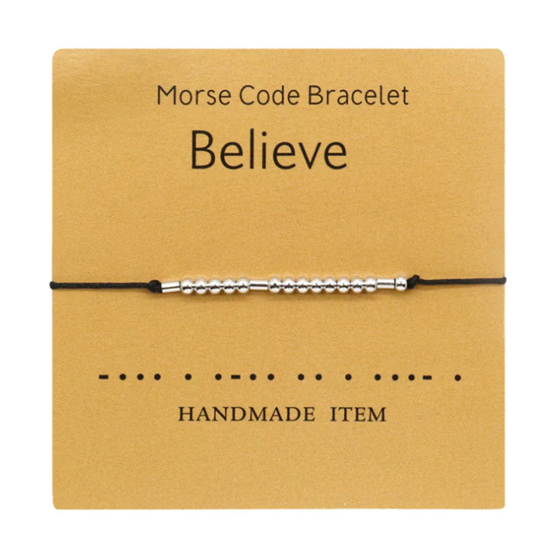 Morse Code Couple Bracelet