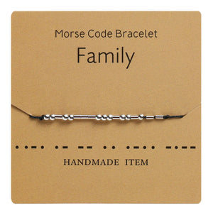 Morse Code Couple Bracelet