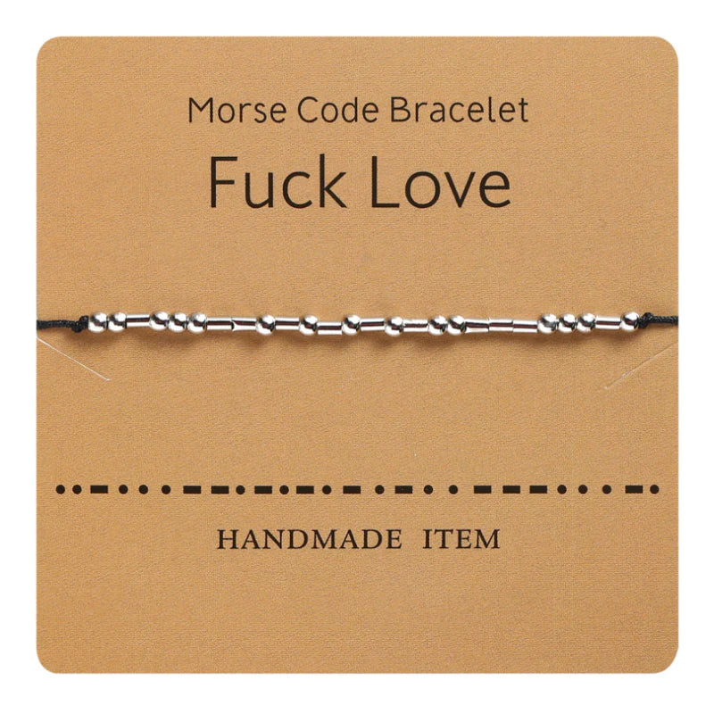 Morse Code Couple Bracelet