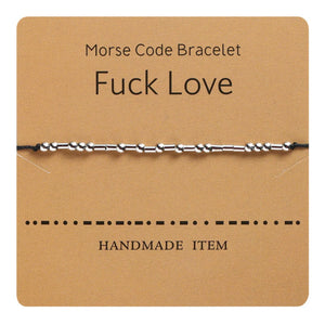 Morse Code Couple Bracelet