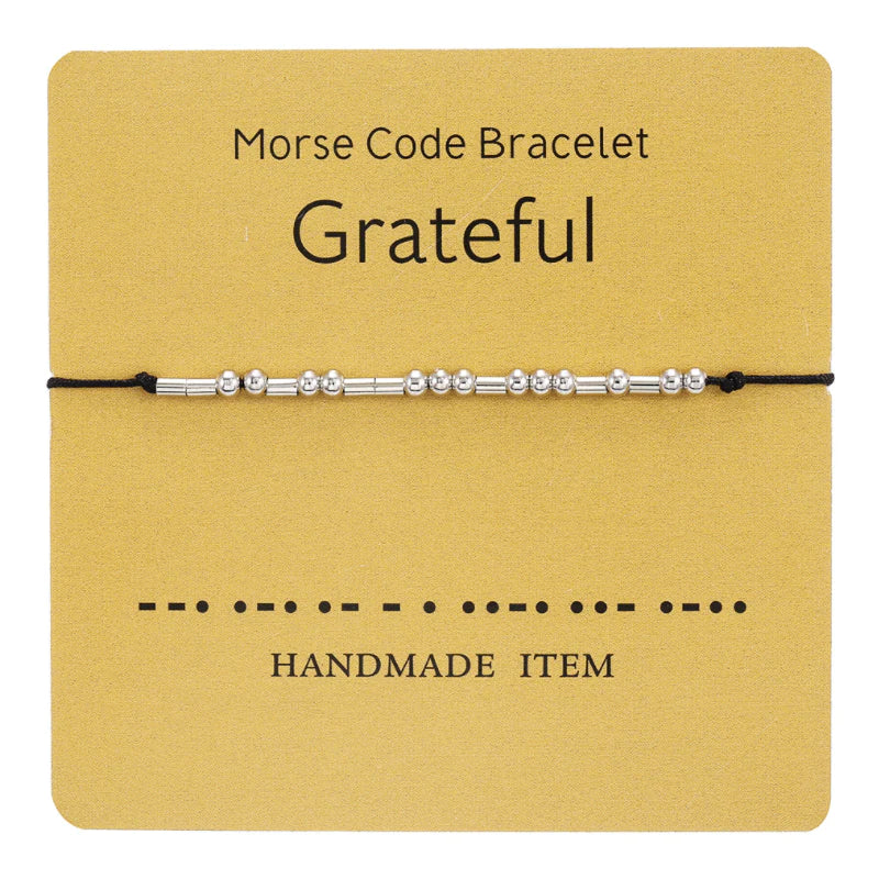 Morse Code Couple Bracelet