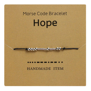 Morse Code Couple Bracelet